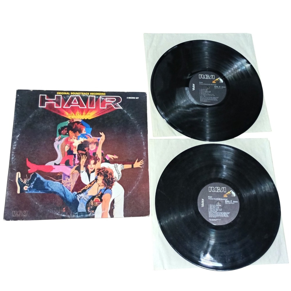 1979 RCA Hair Soundtrack by Galt MacDermot CBL2-3274 Gatefold 2LP Record